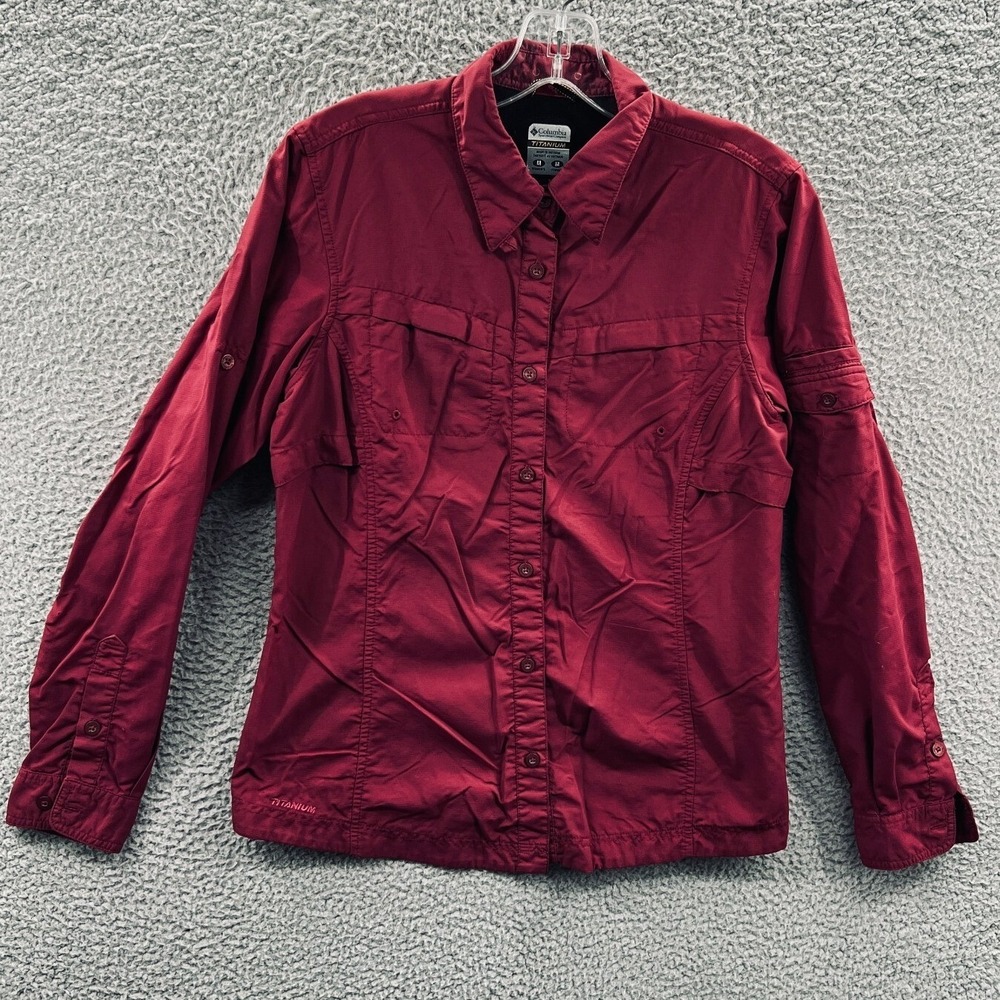 Columbia Titanium Womens Fishing Shirt M Gorpcore‎ Utility Outdoor Hiking Trail